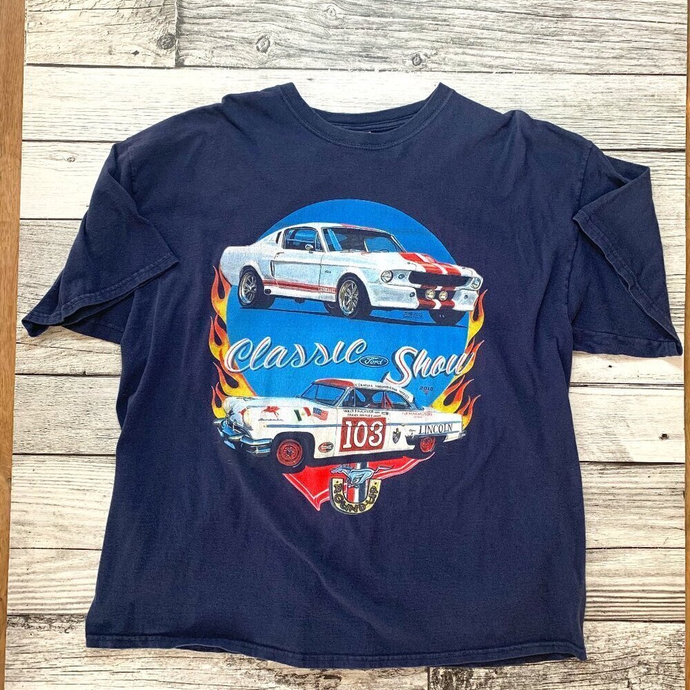 Ford Mustang T Shirt Classic Show Pacific Cascade Mustang Club 2010